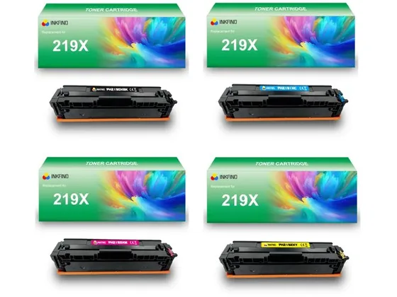 INKFIND 219X CMYK 4-pack met slimme chips