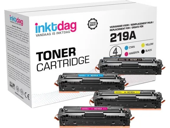 Inktdag compatible HP 219A CMYK 4-pack met chip